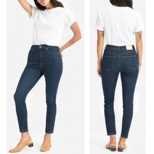 Everlane High Rise Ankle Skinny Jeans Dark Wash 24